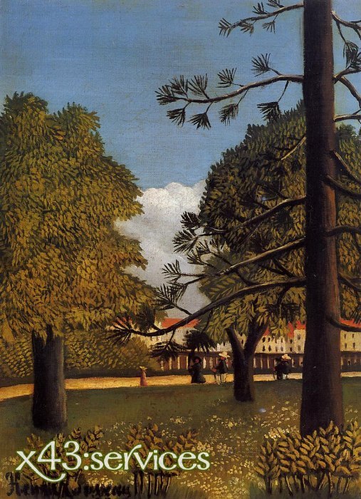 Henri Rousseau - Ansicht des Park de Montsouris